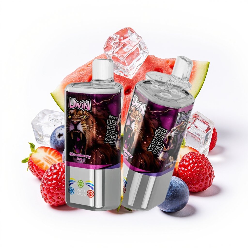 Blueberry-IceStrawberry-Watermelon-Strawberry-Raspberry-Cherry-Ice.jpg Uwin Tornado Triple 60K 3in1 Puffs Disposable Vape - Image 1