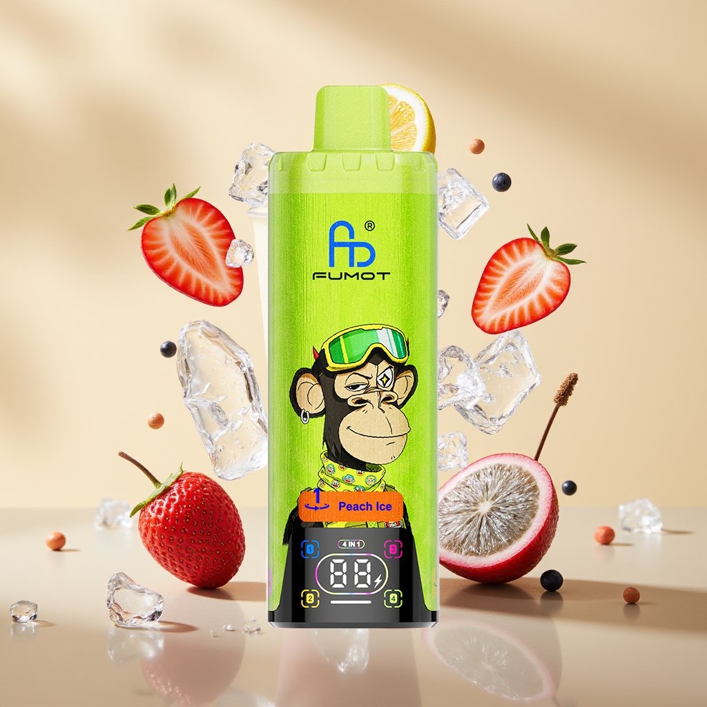 Peach-IceMixed-BerriesLemon-Peach-PassionfruitBlack-Ice-Dragonfruit-Strawberry.jpg FUMOT Eco 4in1 80K - Image 1